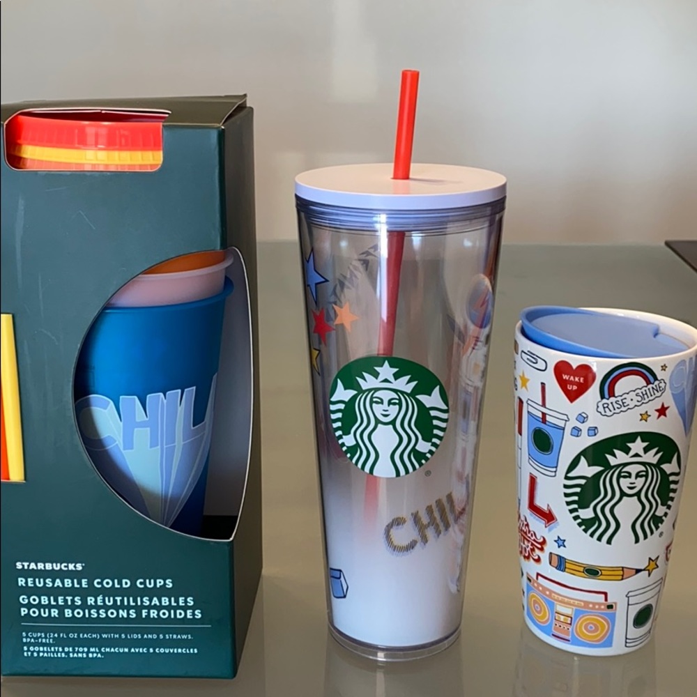 STARBUCKS BACK 2 SCHOOL SET MUG TUMBLER COFFEE CUP